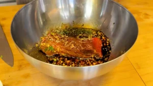 boeuf dans la marinade
