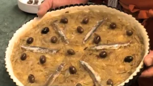 montage final de la pissaladière