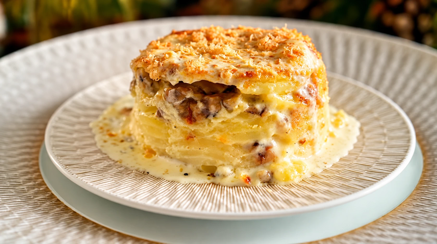 Vous consultez actuellement Le gratin de Noël aux châtaignes et panais crémeux du chef Etchebest