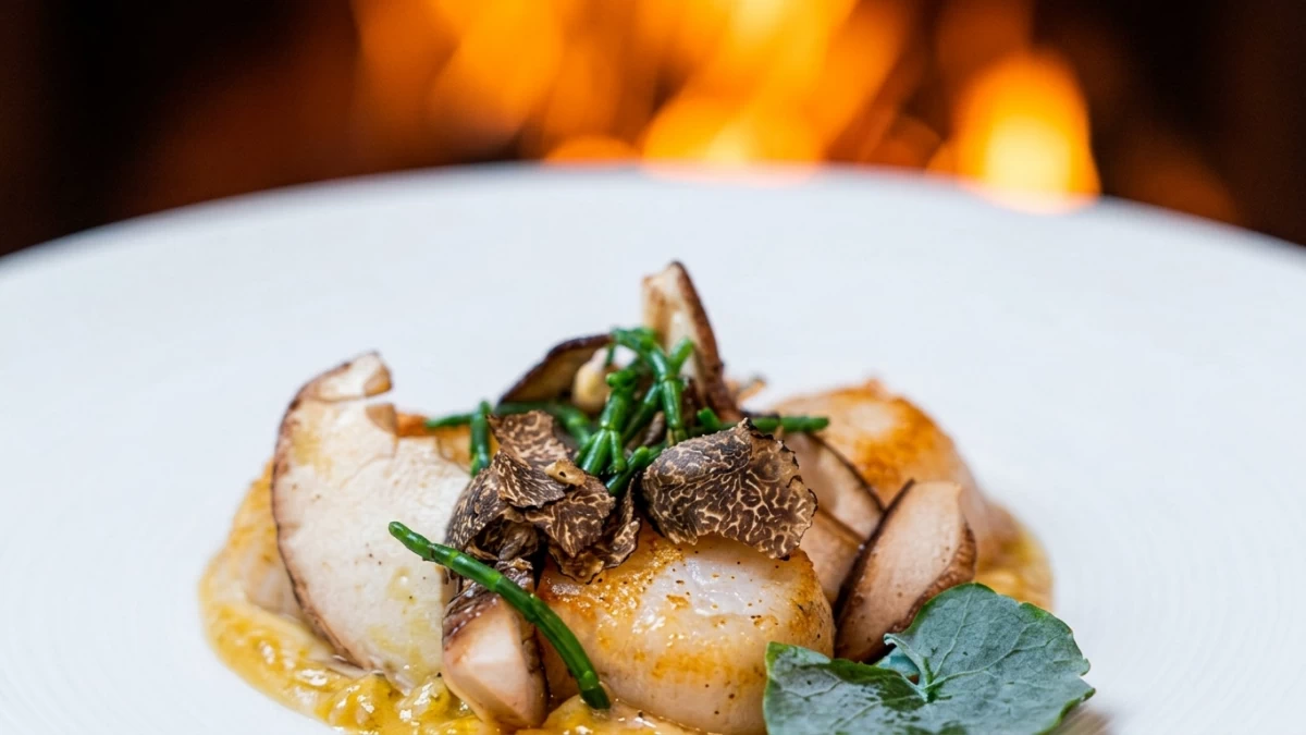 Risotto crémeux aux cèpes et Saint-Jacques pour un repas de fête réussi